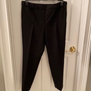 Black Talbot wool side zip lined dress slacks